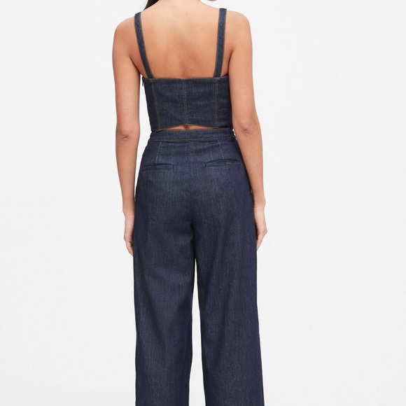 Banana Republic Wide Leg Jumpsuit Sz 6 - Picture 3 of 4